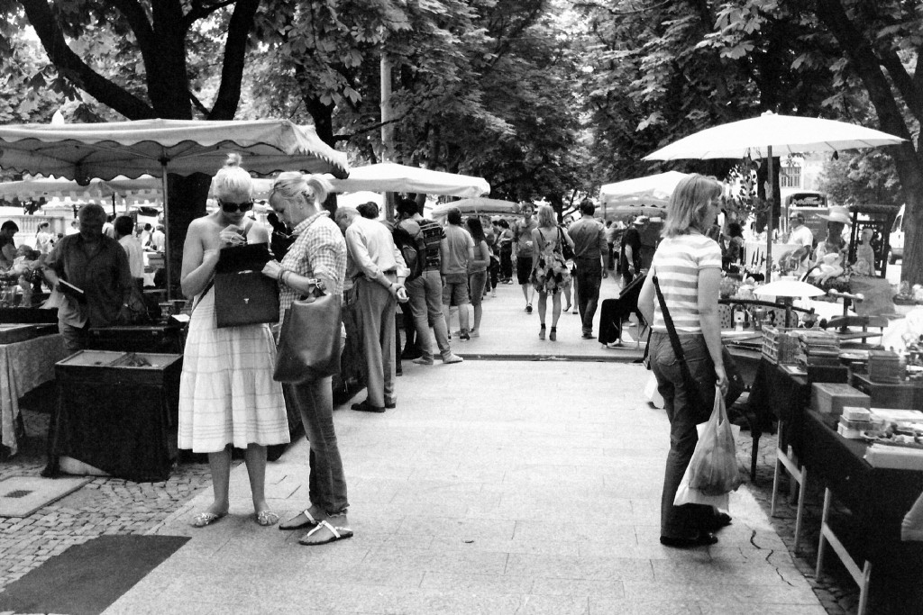 Auf dem Stuttgarter Flohmarkt